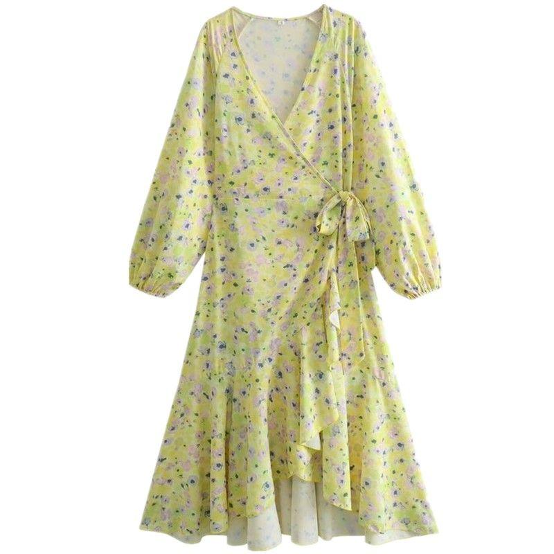 

Fashion Style 2024 Spring New Arrival Women s Clothing Stylish Graceful and Fashionable Print Stomach Blanket Dress 1170241 Figure Color L