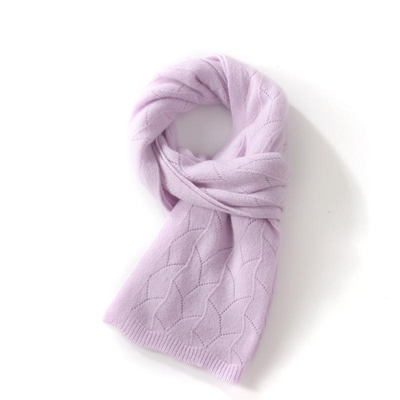 Women's Goat Cashmere Knit Scarf - Autumn/Winter Neck Warmer