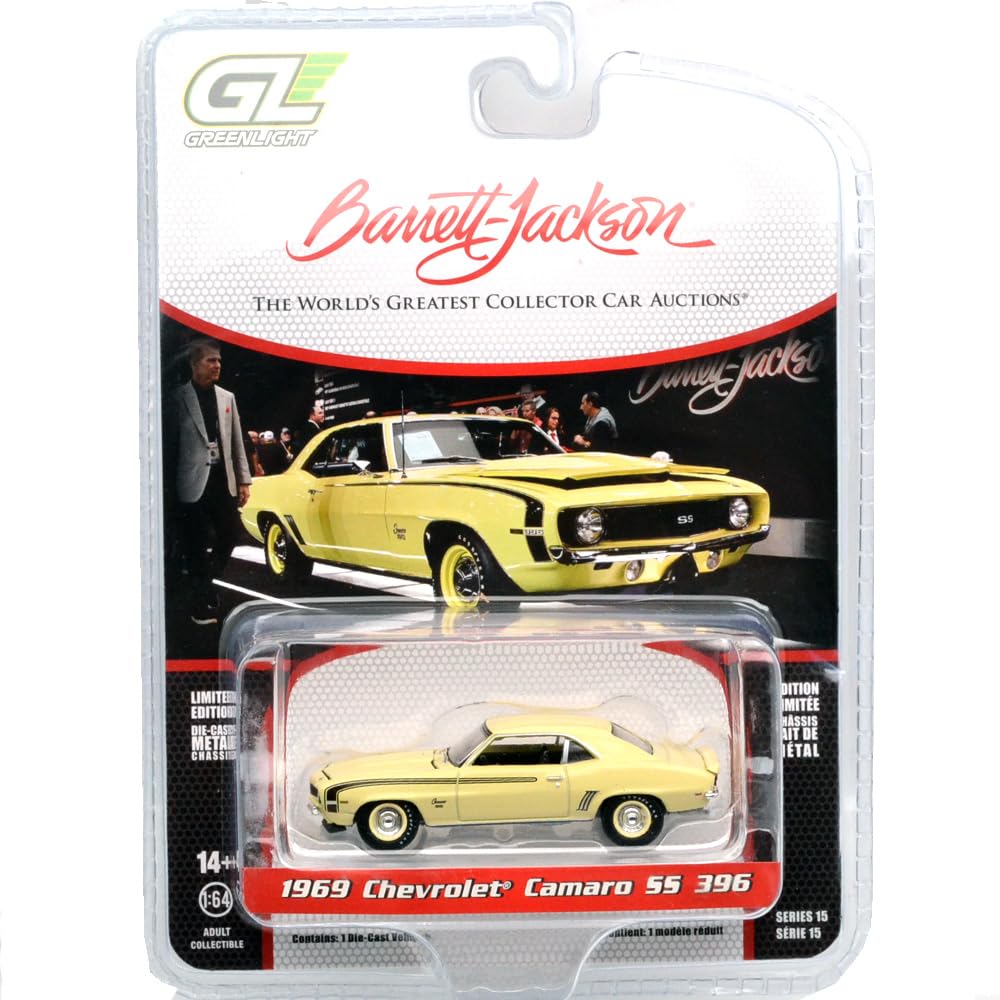 GREENLIGHT SERIES 15 SERIES 15 1969 CHEVROLET CAMARO SS 396 Scale Series 15 Chevrolet Camaro SS 164 BARRETT-JACKSON - BARRETT-JACKSON - (Greenlight