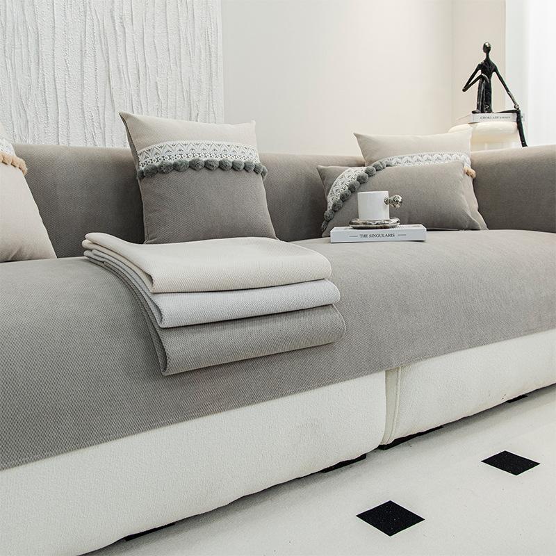 

Подушка для дивана Четыре сезона Универсальная Нескользящая Подушка для сиденья Новый Простой Современный Чехол для кожаного дивана для гостиной Покрывало Ткань Полотенце 70*70cm