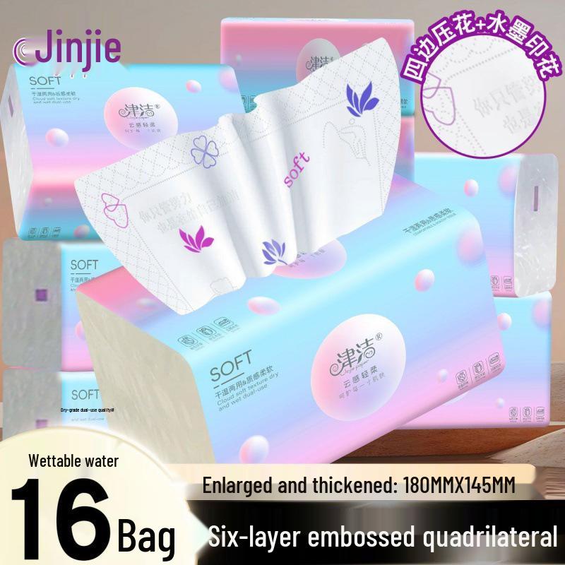 Floral Scented Six-Layer Thickened Tissue: Facial Tissues, Toilet Paper, Paper Towels, and Napkins