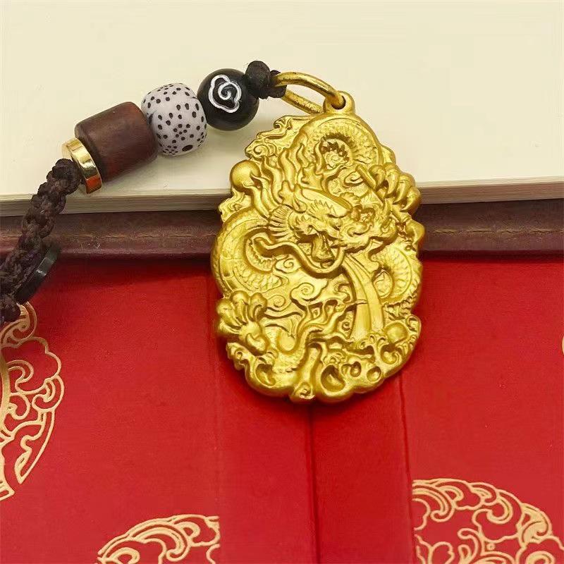 Pirinç Ejderha Yılı Uğurlu Bulut Araba Anahtarlığı - Unisex Aksesuar