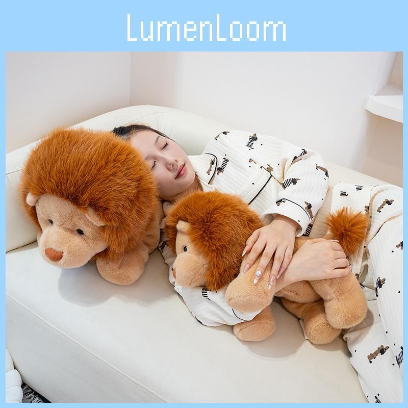 Cartoon Lion Plush Toy For Kid Soft Sleep Companion Gift Doll