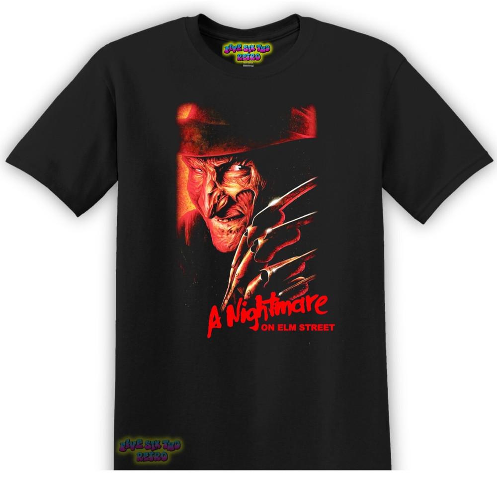 A Nightmare on Elm Street Horror Movie TShirt Black S3XL Unisex T-Shirt L