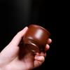 2 Pcs/set 60ML Authentic Yixing Purple Clay Teacup Handmade Meditation Cup Travel Tea Bowl Pu'er Master Tea Cup Chinese Tea Set