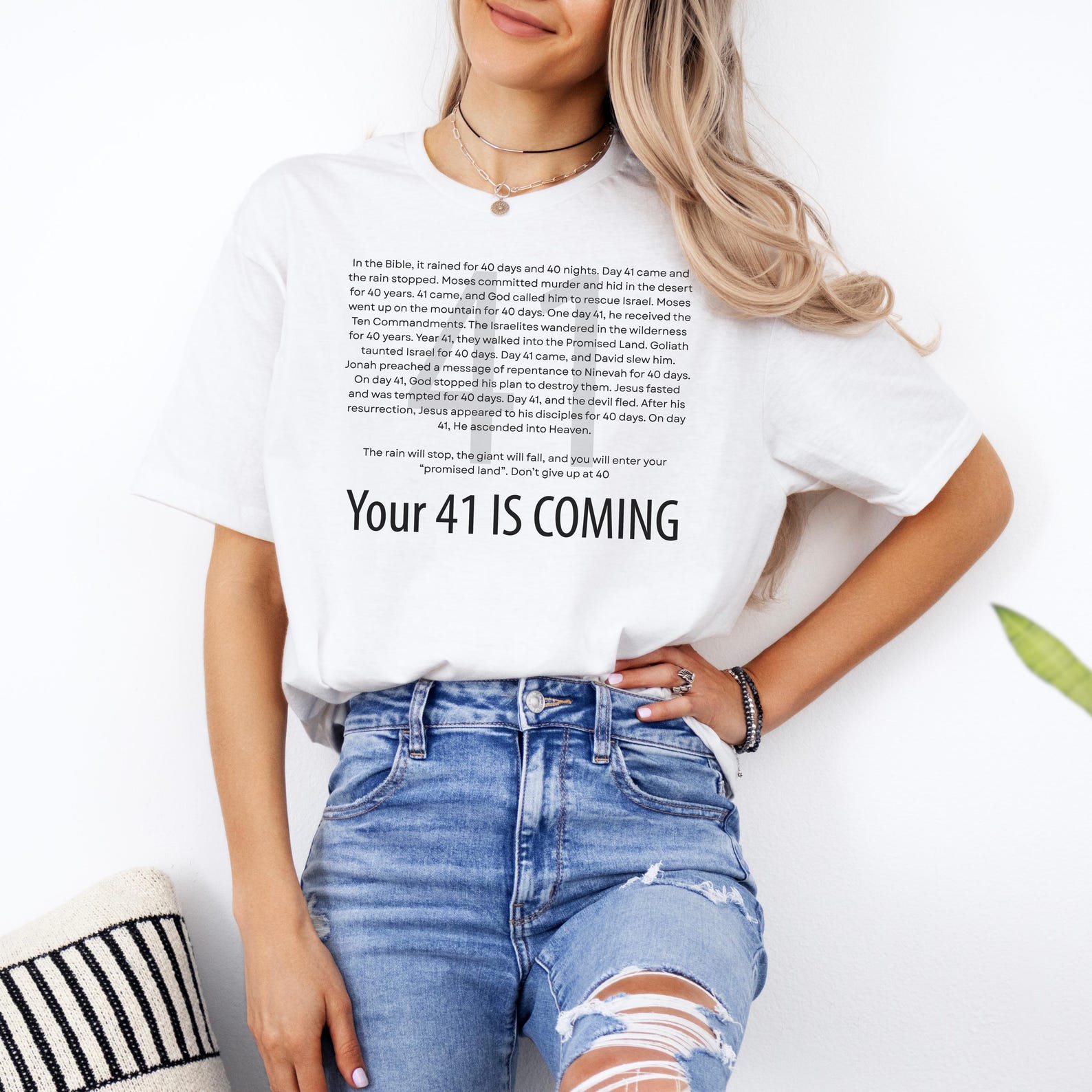 Christian Your 41 is Coming T-Shirt: Inspirational Religious Tee 3XL