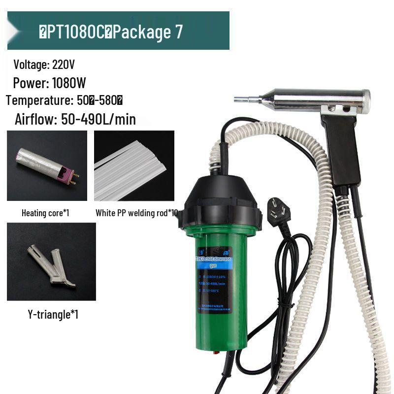 1080W nastavitelná teplota plastová svářečka pro opravy nárazníků a podlah