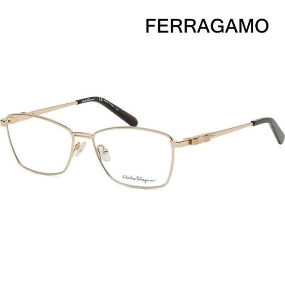 [Salvatore Ferragamo] Eyeglass Frames SF2198 717 Metal Frames Square Gold Frames