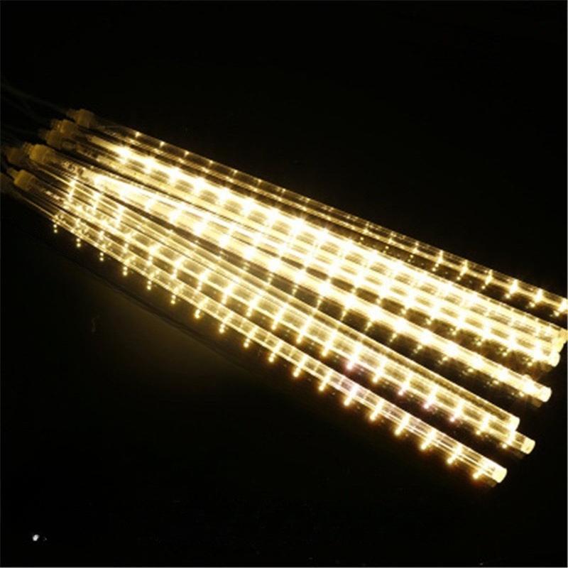 HOMZY 8Pcs Meteor Shower Rain Lights High Brightness Energy-saving Waterproof Outdoor Icicles Christmas Lights Party Decorations
