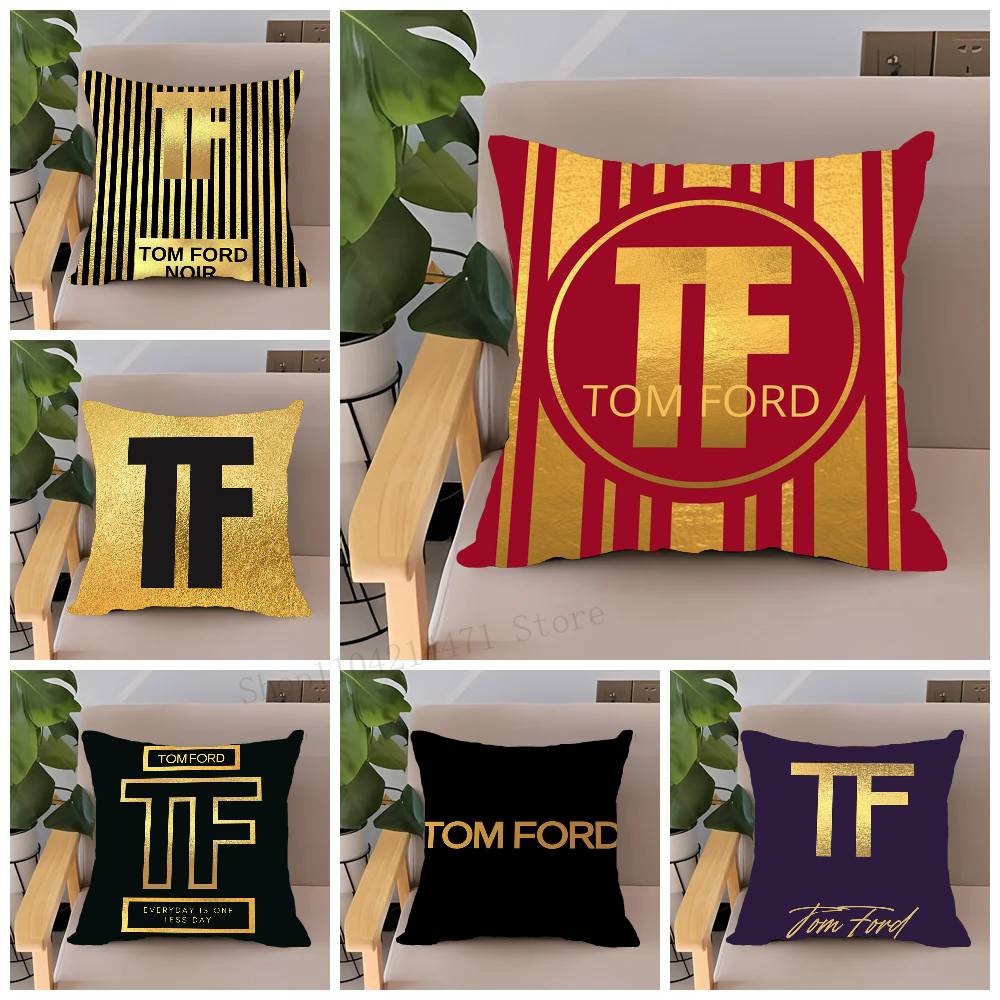 Luxus T-Tom F-Ford Kissenbezug Heimdeko Überwurf für Sofa Bett Auto Zimmerdeko Geschenkidee