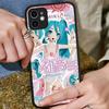 Kawaii H-Hatsune Miku Für IPhone 15 16 Pro Max 11 12 13 14 XS XR X Plus 16E Matt Transluzente Handyhülle
