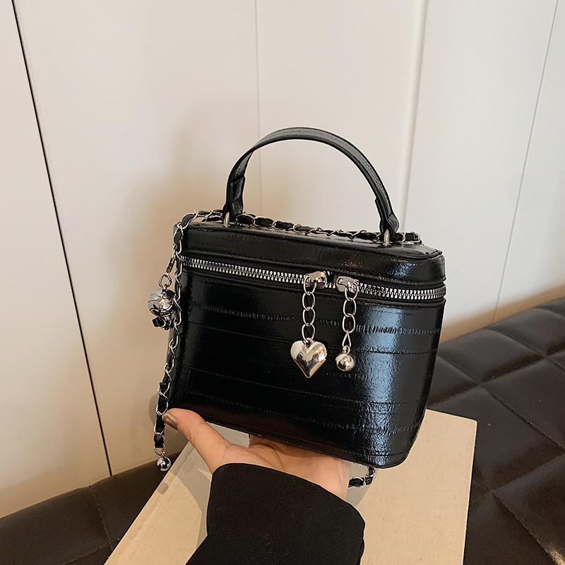 Fashionable Pu Leather Bucket Bag For Women With Soft Texture And Trendy Street Style чёрный