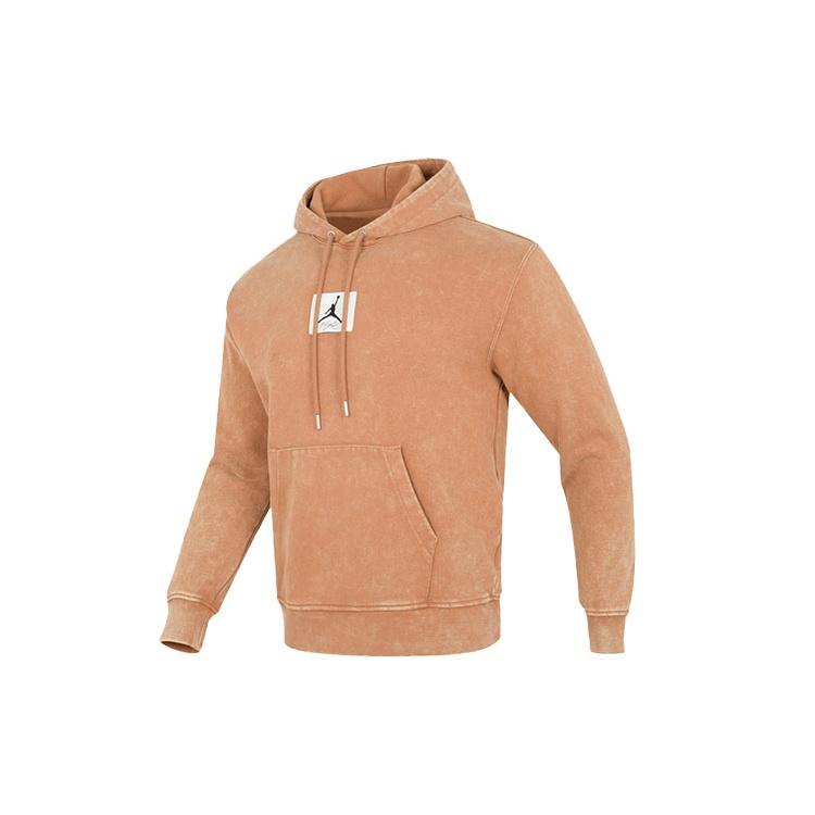 Air Jordan Tie Dye Label Athletic Loose Pullover Hoodie Men s Mineral Clay Yellow DR3088-215 S