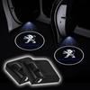1/2 Peça Luz de Boas-Vindas para Porta de Carro LED Lâmpada Projetora Sem Fio DECORAÇÃO AUTO Acessórios para Carro para Peugeot 206 307 308 3008 207 208 407 508