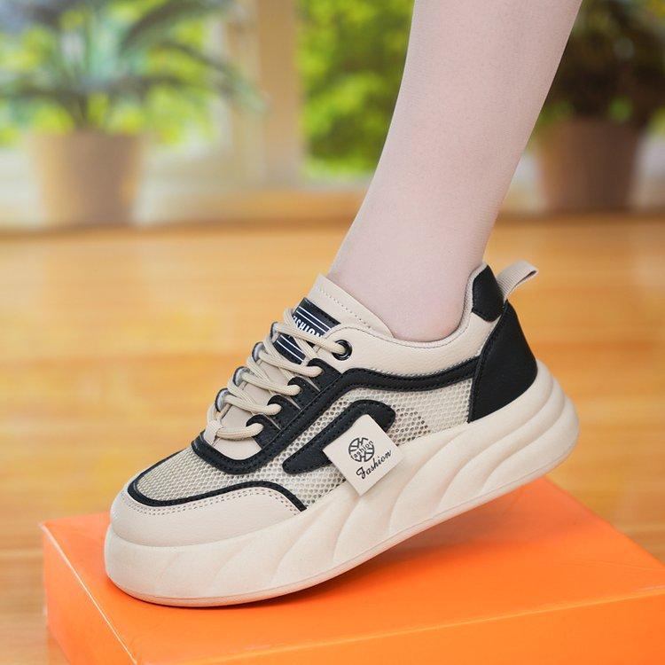 Spring and summer new ins student height increase breathable sports board shoes casual shoes