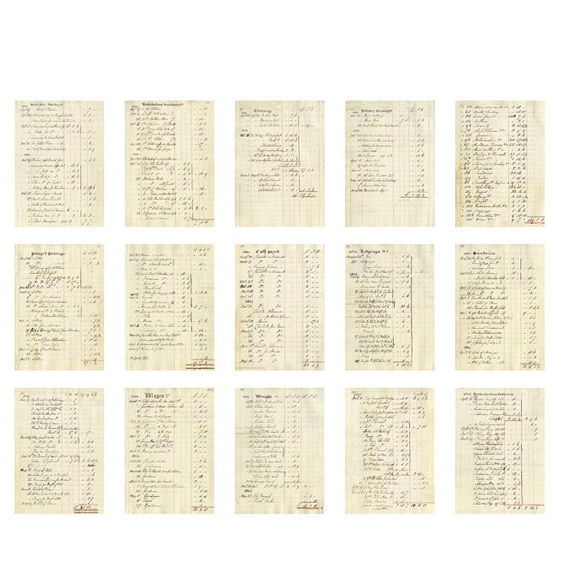30 Pcs Vintage Old Newspaper Background Paper DIY Diary Album Scrapbooking Collage Material Paper Junk Journal Supplies