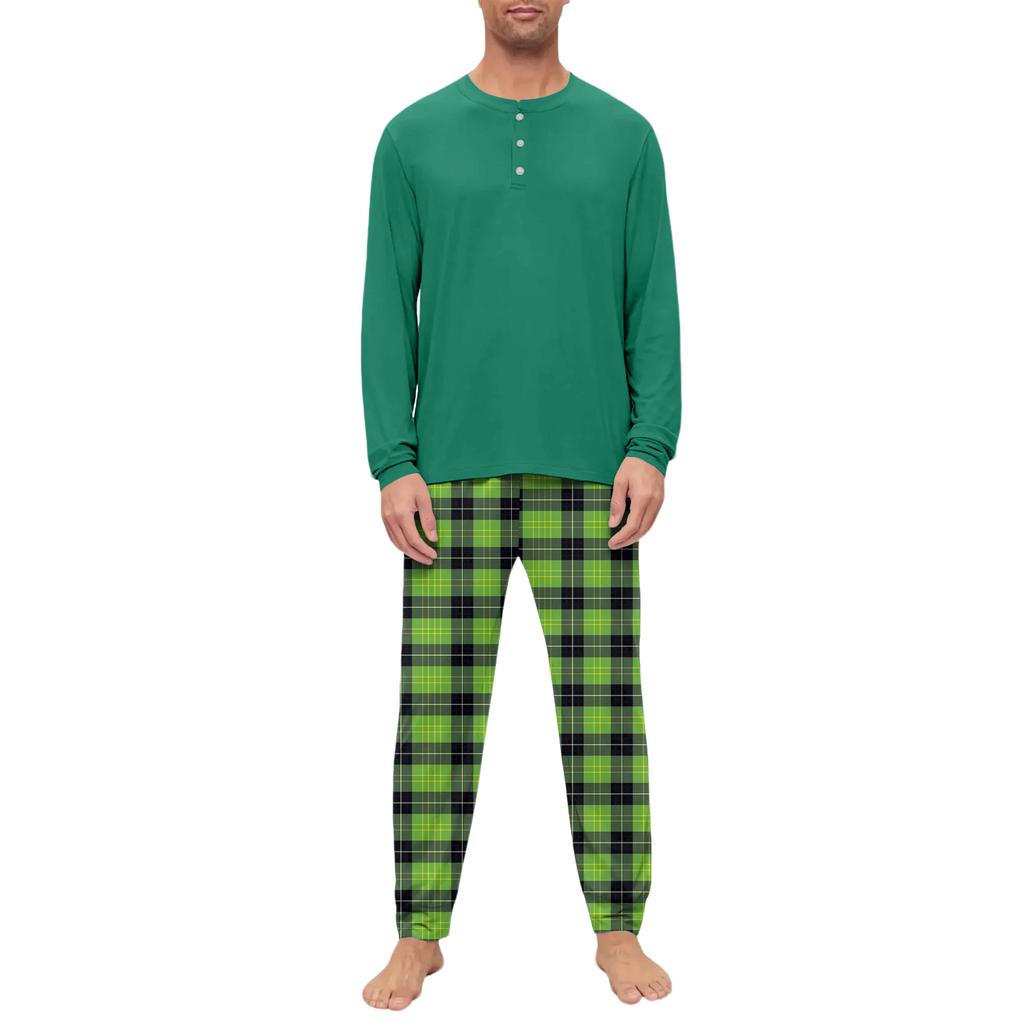 Men's Pajama Set, Long Sleeve And Long Pants, Two-piece Set