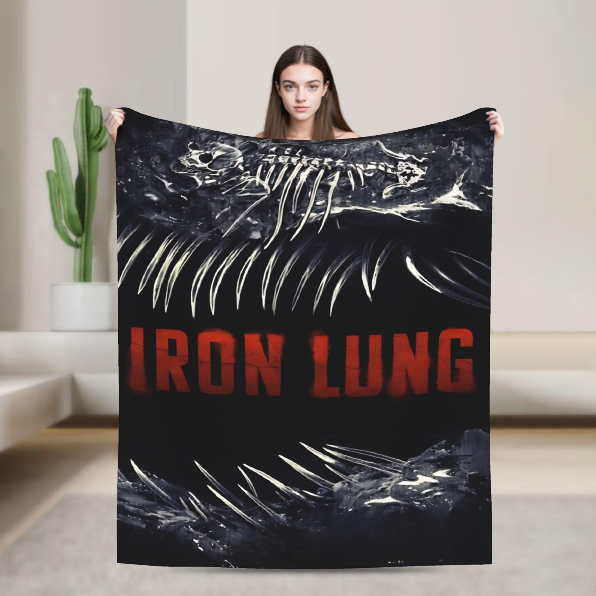 

Horror Game Iron Lung Flannel blanket Autumn Super Warm Throw blanket for Kids Adult Bedroom Novelty Bedspread Sofa Bed Cover 100x150cm