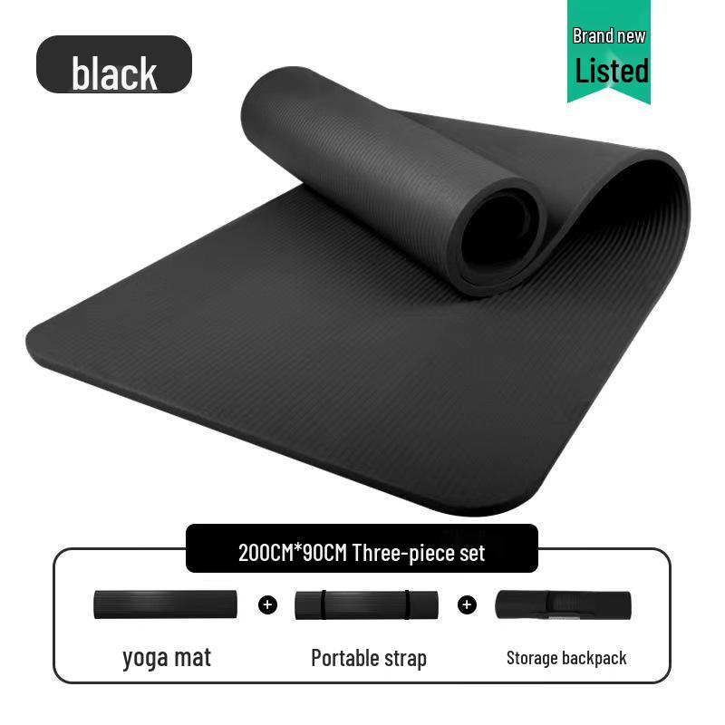 Men's Non-slip Beginner Yoga Mat - Thick, Wide, Long for Home Fitness