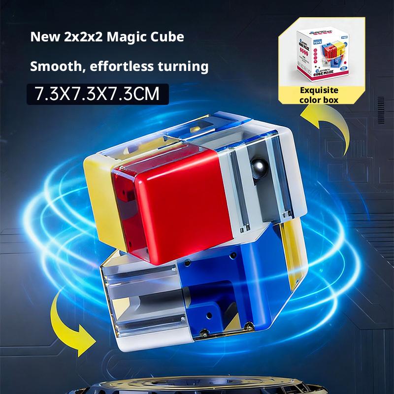 Brand-New 3D First-Class Maze Superior-Grade Magic High-Standard Cube Six-Sided High-Standard Transparent Superior-Grade Puzzle Top-Grade