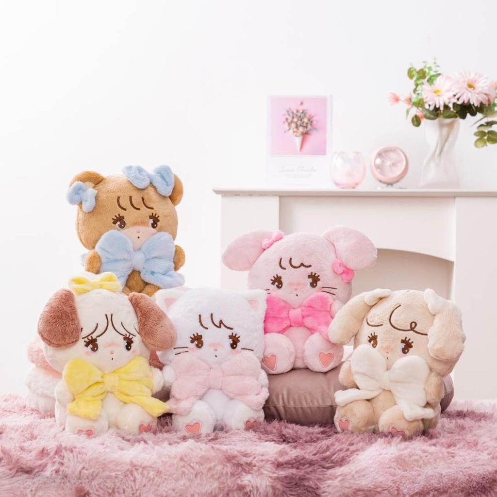 Mikko Characters Hug Ribbon Plush 5 20cm Toy, Types, Approx. (Nuts)