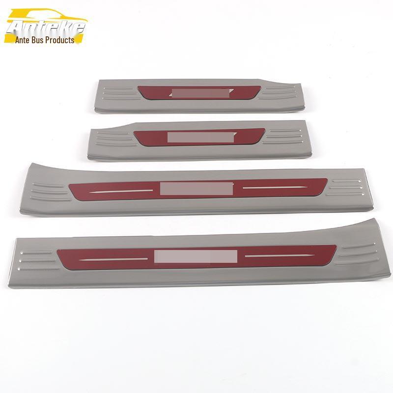 Aion Y Car Door Protective Sill Strips – Bright Decorative Welcome Pedal Stickers (Set of 21)