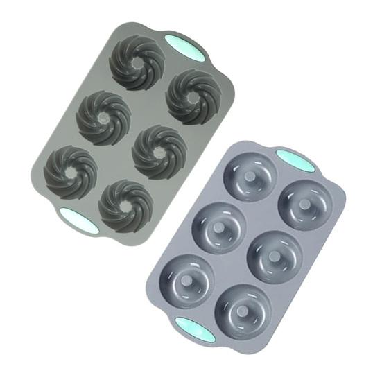 Molde de Silicona Navideño para Pastel Resistente al Calor Bandeja para Hornear para Galletas Tostadas Cubitos de Hielo Antiadherente Fácil Desmolde Molde para Postre