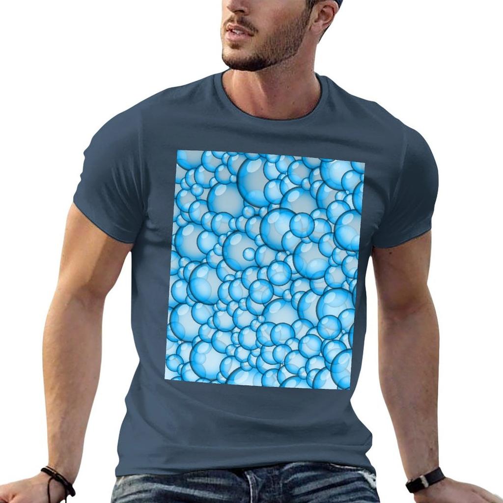 Bubbles Blue Tshirt T Shirts For Unisex Slim Fit T Shirts For Unisex Graphic Tees T Shirt Custom Print Tshirt
