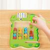 Green Dinosaur Wooden Color Walking Game Board Children Puzzle Toy For Gift