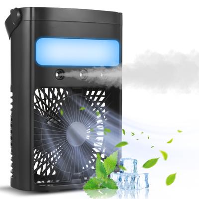 Portable Air Conditioner Cooling Fan 700ml Evaporative AC Air Cooler with 7 Colors LED Light 2H/4H