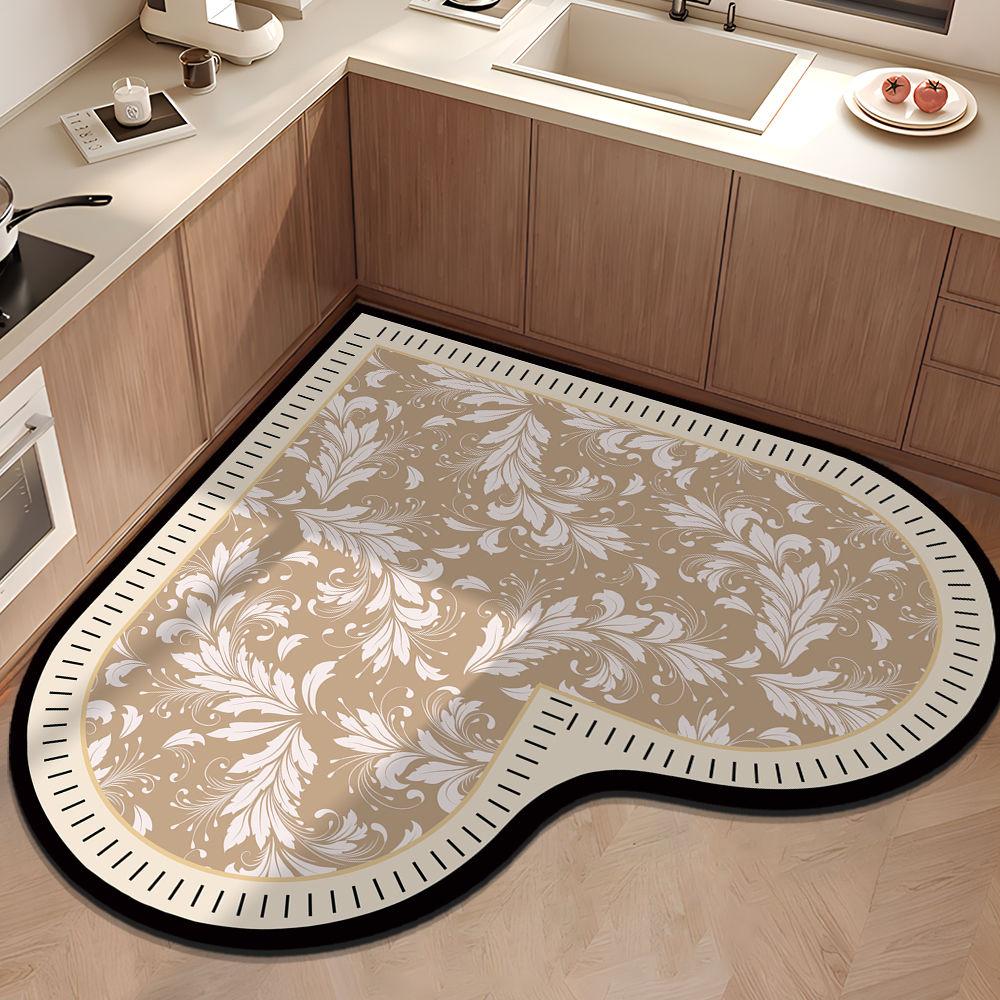 

Милый коврик в форме сердца, впитывающий грязь, устойчивый к износу и скольжению для кухни и ванной комнаты 120 * 120cm