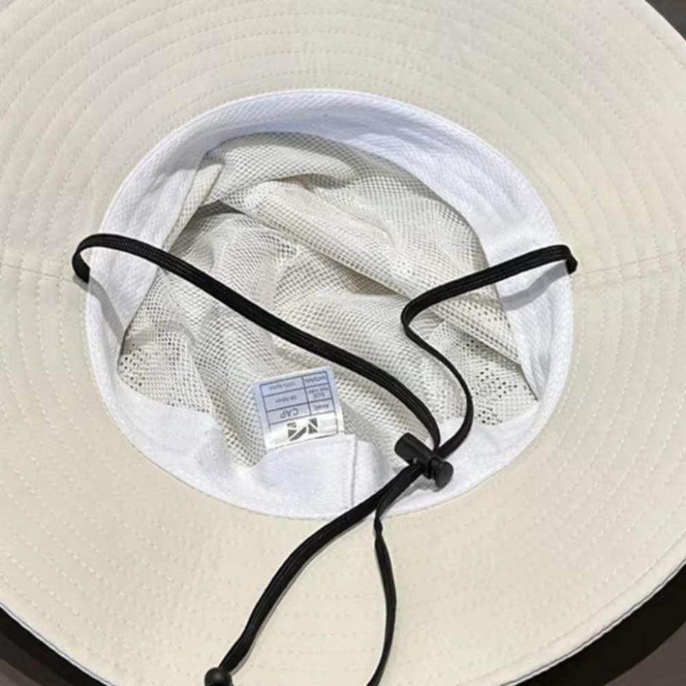 Solid Color Fisherman Hat Breathable Outdoor Cap Windproof Bucket Hat  Sunshade Use