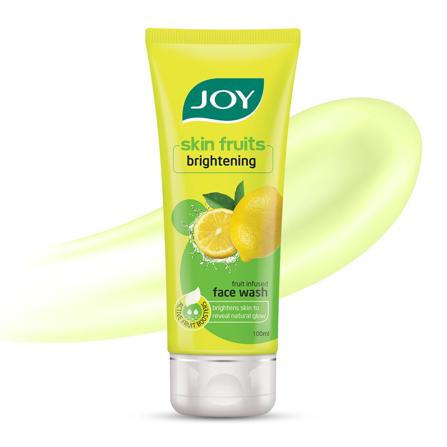 

JOY Skin Fruits Осветляющий гель для умывания с лимоном 100 мл Упаковка из 1 шт. с витамином C для сияющей и гладкой кожи