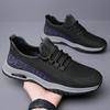 2025 Summer New Men's Shoes Flying Weave Breathable Men's Casual Sports Shoes Walking Shoes Trend Men's Single Shoes