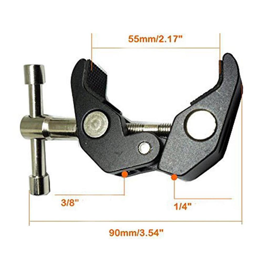 Kallio Universal Crab Claw Clamp für 7/11/20-Zoll-Geräte – Leistungsstarker Magic Arm für Live-Übertragungen
