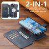 SUTENI Q-05 For iPhone 14/13 Wallet Case 2 in 1 Detachable Leather Flip Phone Cover with Stand