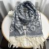Long Tassel Imitation Cashmere Winter Scarf Women's High End Shawl New Letter Warm Long Scarf