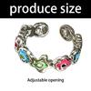 Colorful Finger Rings Party Accessories Geometric Flower Weddings Rings Alloy Texture Suitable for Fashion Casual Looks