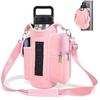 Portable Insulated Crossbody Bottle Holder - Large Capacity, Sporty Style, Wetsuit Material