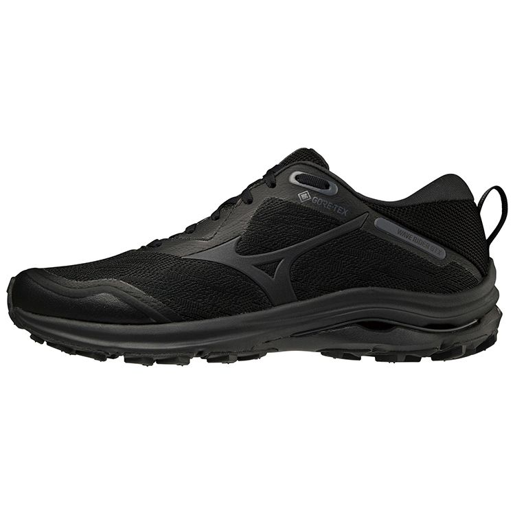 Mizuno Wave Rider Comfortable Fabric Slip-Resistant Durable Breathable Low-Top Casual Running Shoes Men Sneakers Black J1GC217915