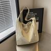 Freizeit College Kurs Damen Kordelzug Schultertasche Pendeln Vielseitig Damen Handtasche Einfarbige Nylonstoff Damen Einkaufstasche