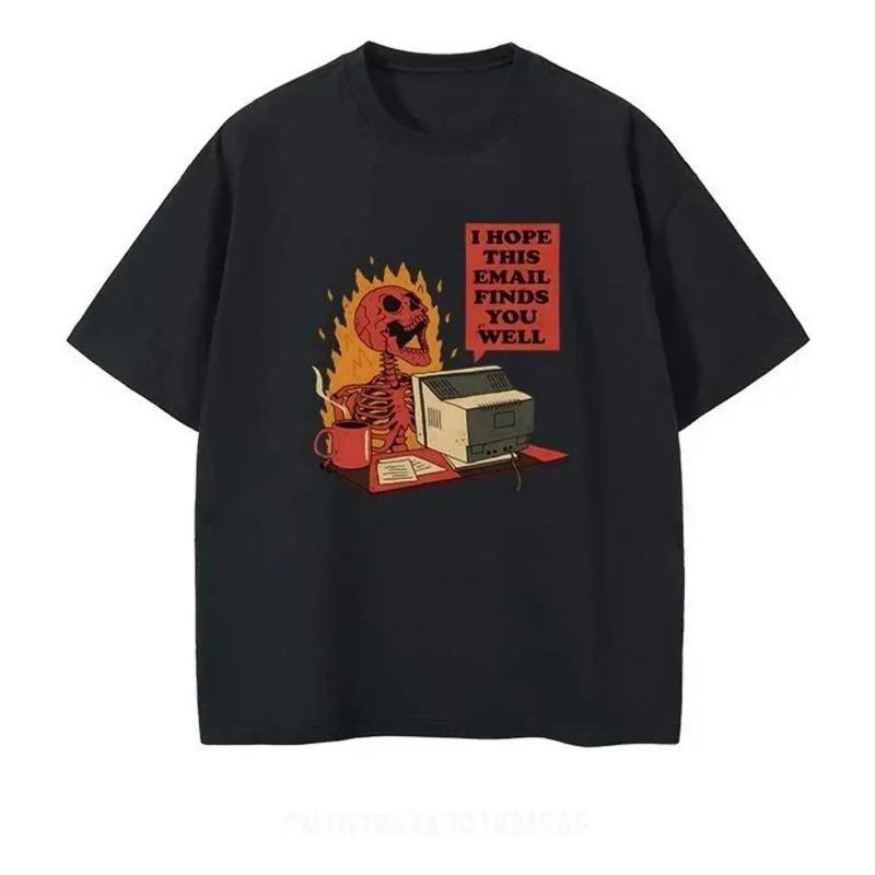 Camiseta Estampada Con Texto ?i Hope This Email Finds You We S
