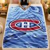Flannel BlanketMontreal Canadiens Warm Soft Throw Blanket for Indoor Sofa Bed Living Room Use