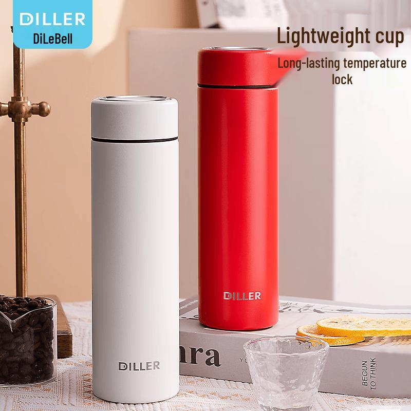 Dilebell Kids' 316 Stainless Steel Dual-Drink Water Bottle