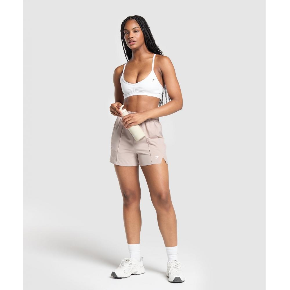 Gymshark Pintuck Shorts Stone Pink B8a6m Kbs4