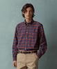 BROOKS BROTHERS Somelaughs Flannel Check Shirt (Navy) (Bbthmmf401)