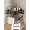 Punch-Free Wall-Mounted Bathroom Shower Corner Shelf