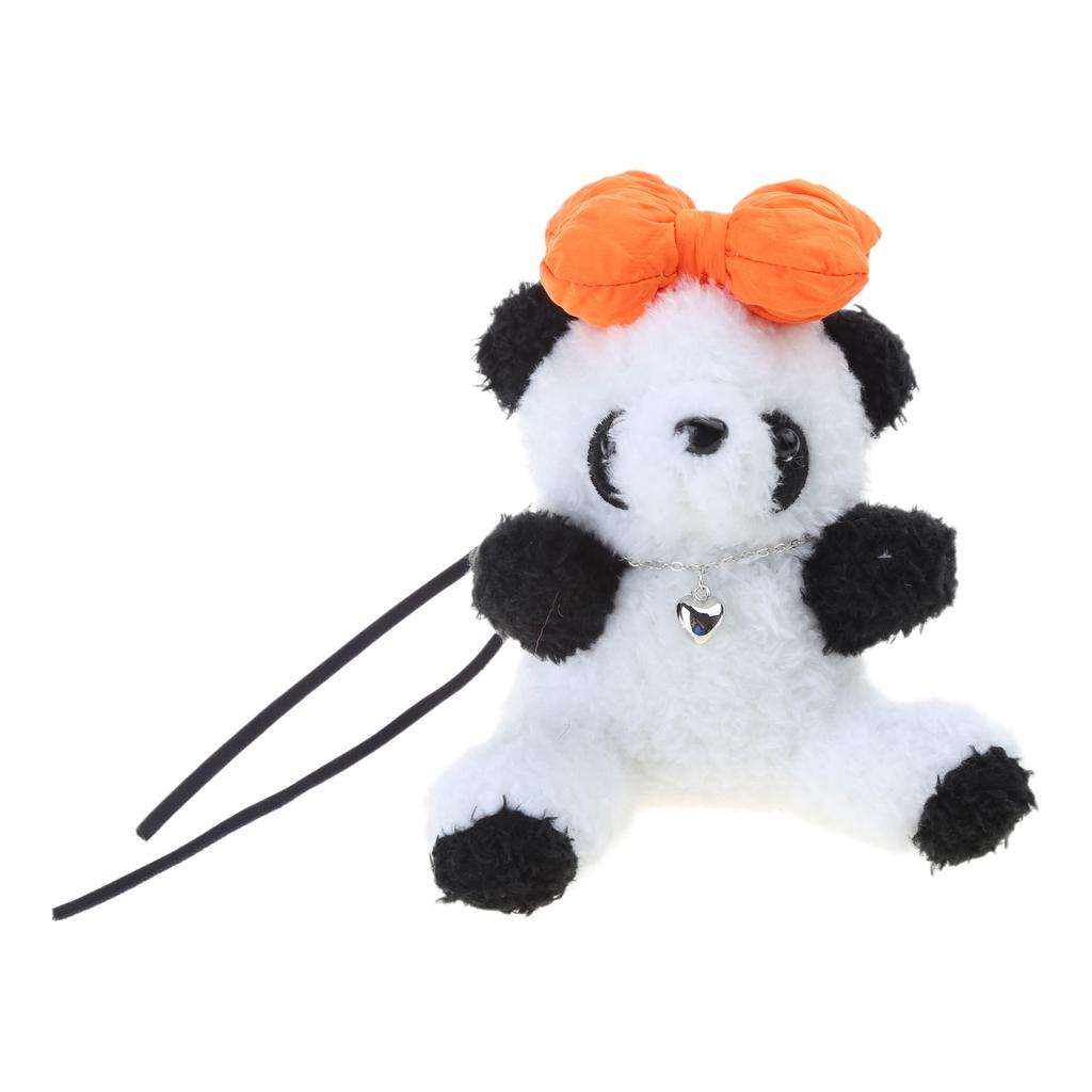 Cute Panda Doll Keychain Charming Panda Car Ornament Fun Decorative Piece Lovely Bag Charm for Women Perfect Present