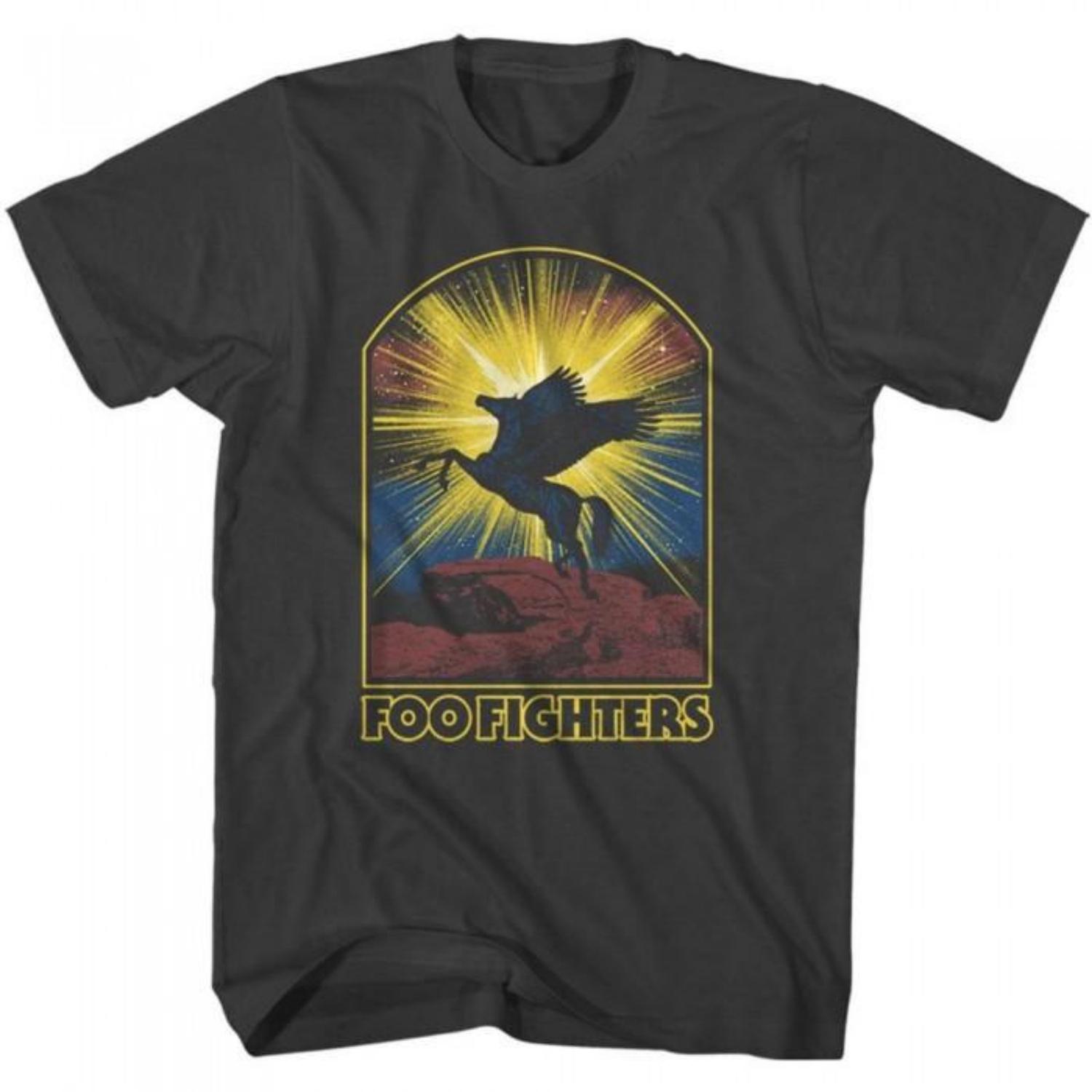Foo Fighters Unisex Adult Pegasus T-Shirt S чёрный