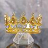 Luxury Baroque Jewelry Crown Retro Princess Queen Banquet Photography Prop Women's Shining Crystal Crown Bridal Hair Accessories